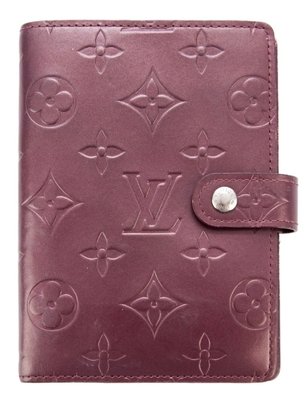 Louis Vuitton Burgundy Monogram Agenda Cover